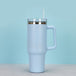 40Oz Straw Coffee Insulation Cup with Handle Portable Car Stainless Steel Water Bottle Largecapacity Travel BPA Free Thermal Mug