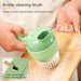 1Pc 4 in 1 Vegetable Chopper Handheld Electric Vegetable Cutter Set Portable Wireless Garlic Mud Masher Garlic Press and Slicer