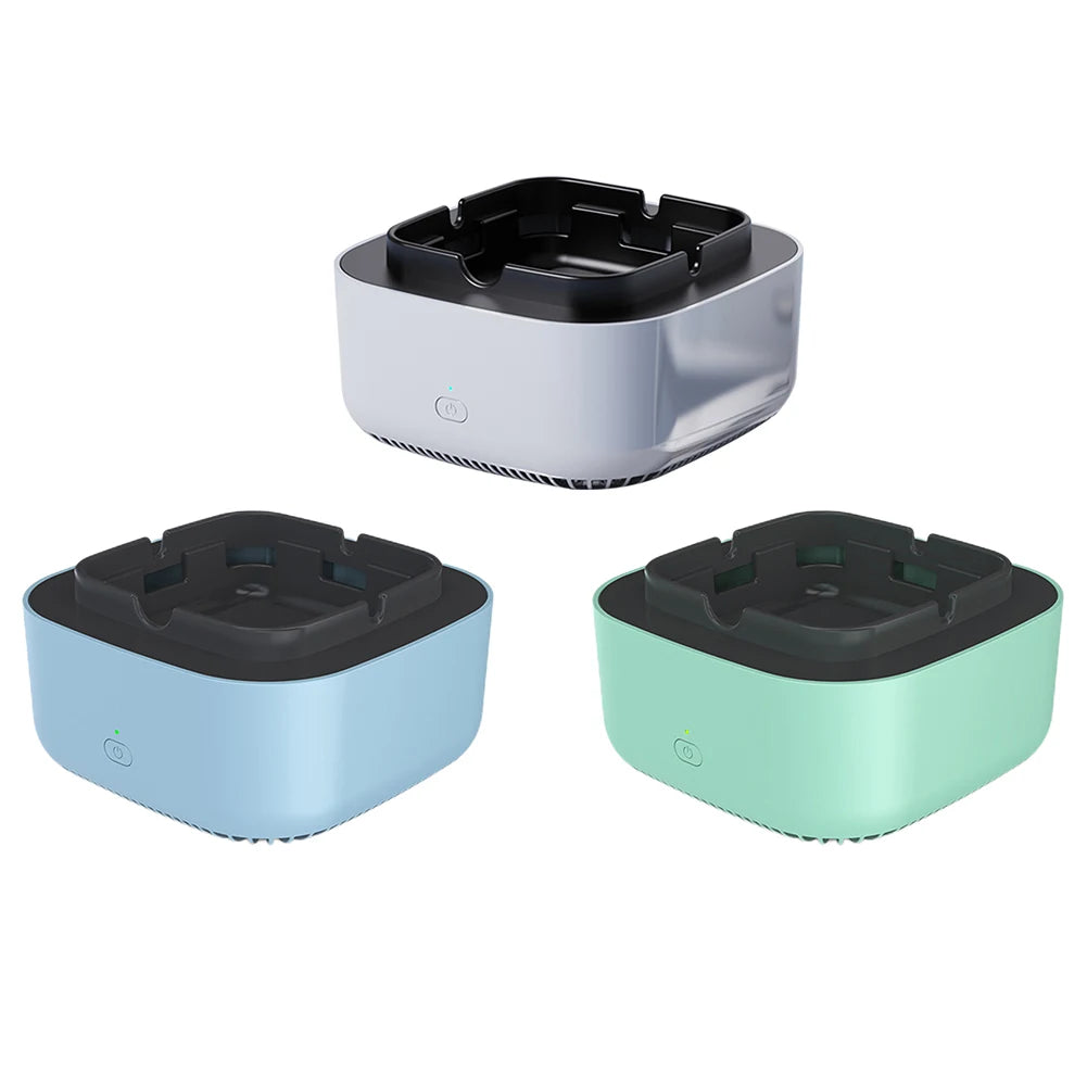 Ashtray Anion Purification Portable Multifunctional Smoke Filter Plastic Battery Powered Strong Purification for Home Office Car